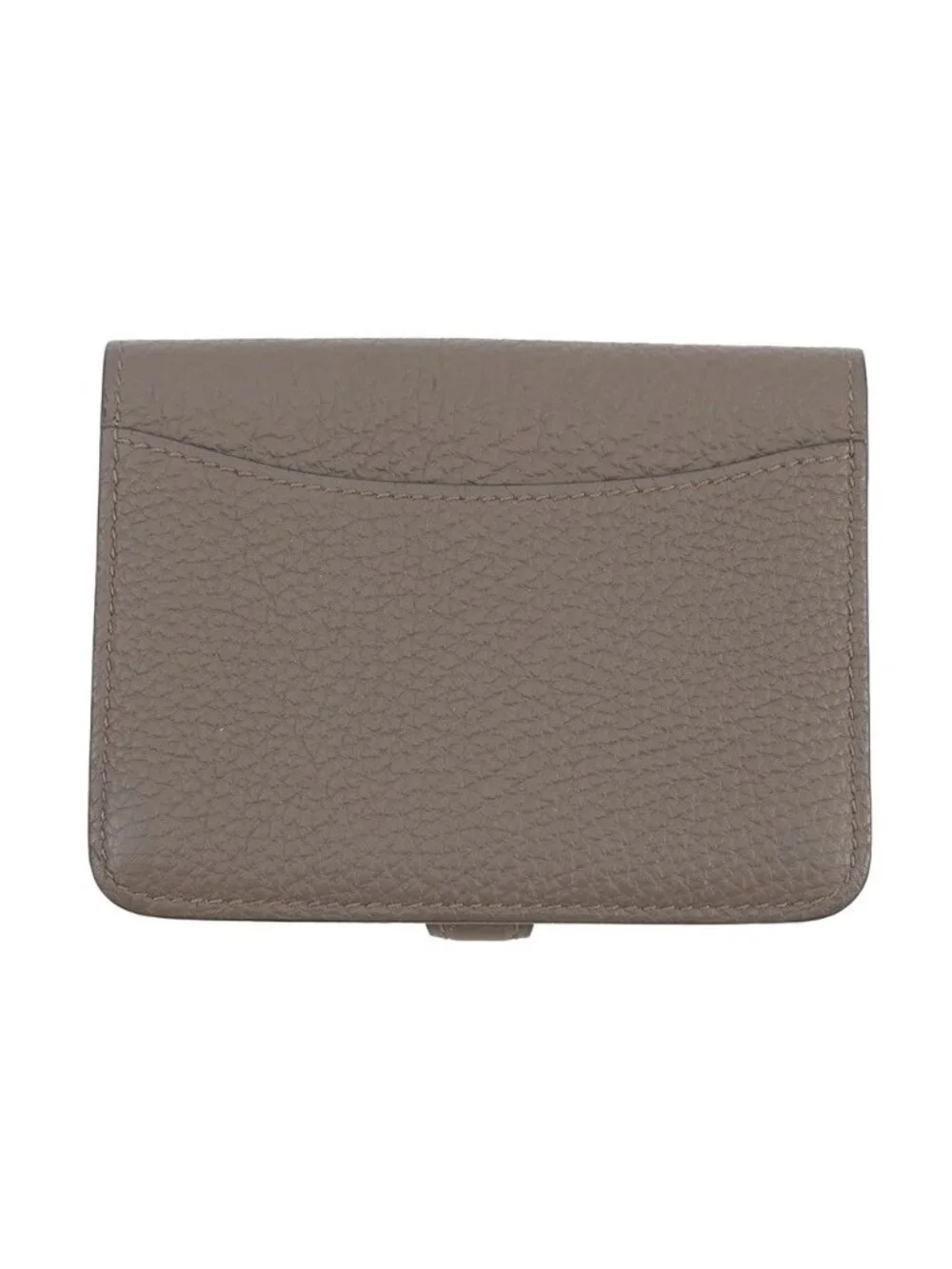Hermes Coin Case Dogon Etain Silver Togo Wallet Purse